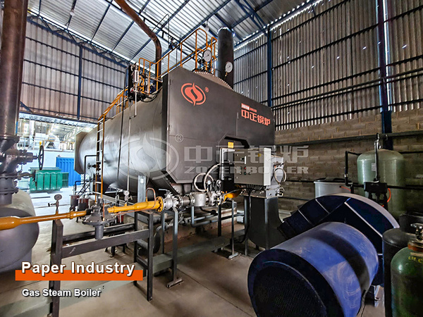 Export to Venezuela: 15 Tph Gas Fire Tube Steam Boiler for Paper Industry
