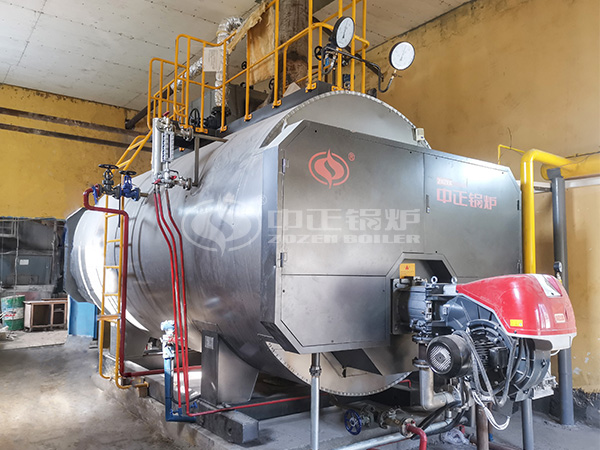 Export to Kazakhstan: 6 Tons Natural Gas Fired Steam Boiler for Aerated Concrete Block Project